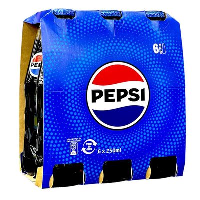 Pepsi Soft Drink 250 ml × 6