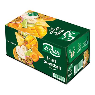 Alrabie Exotic Fruit Cocktail 185 ML × 18 Box 