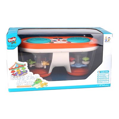 Tooly Play Toy Baby Musical Drum With Rotating Lights And Sounds