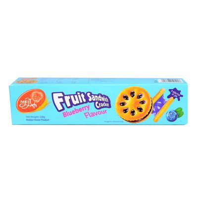 Mei Jan Fruit Sandwich Crackers Blueberry Flavor - 180g