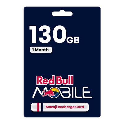 Red Bull Mazaji Recharge Card 130 GB 1 Month