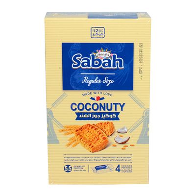 Jannaty Sabah Coconut Cookies 12 Pieces - 432g