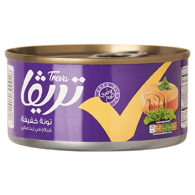 تريفا تونا لحم خفيف شرائح في زيت نباتي 170 جرام