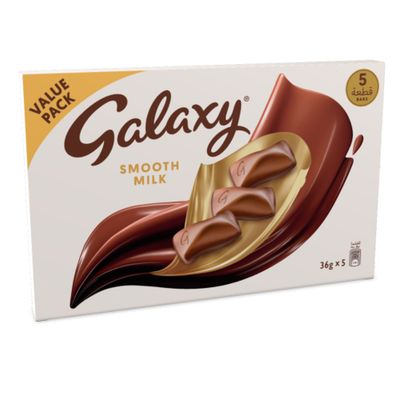 جالكسي شوكولاتة حليب 36 جرام × 5