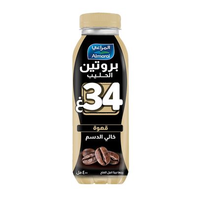 المراعي حليب بروتين بنكهة القهوة خالي الدسم - 400 مل