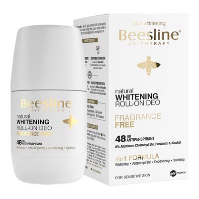 Beesline Whitening Deodorant Roll-On - Fragrance Free - 50ml