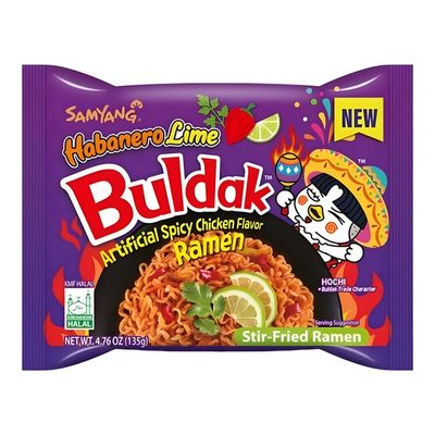 ساميانج بولداك نودلز رامن بنكهة الدجاج الحار بالهابانيرو ليمون 135 جرام 