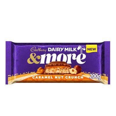 Cadbury Milk Chocolate With Caramel And Nuts Filling Imported 200 G