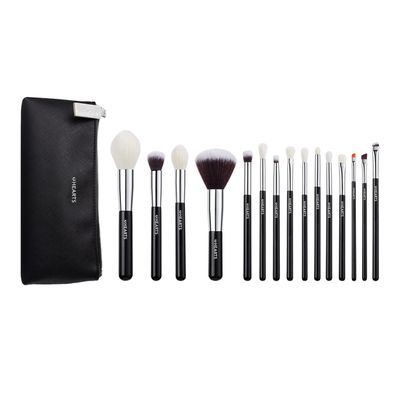 Hearts Professional Makeup Brush Set For Face & Eye - 15 Pieces