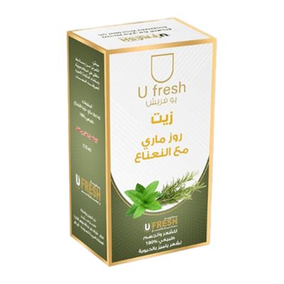 U Fresh Rosemary Oil With Mint For Hair And Body 125 ML