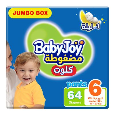 Baby Joy Diapers Pants Compressed Size 6 64 Pieces