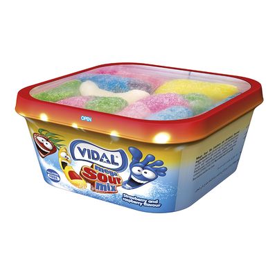 Vidal Jelly Candy With Strawberry And Raspberry Flavor Gluten free 160 G