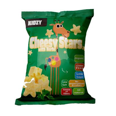 كيدزي منتفخات الذرة بالجبنة والأعشاب عضوي 12 جرام