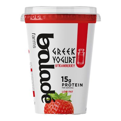 Balade Farms Greek Yogurt Low Fat Strawberry Flavor - 15g Protein - 450g
