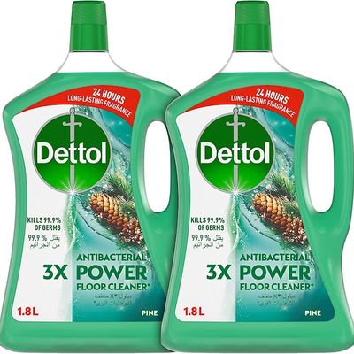 Dettol Floor Cleaner Pine Scent 20% Off 1.8 L × 2