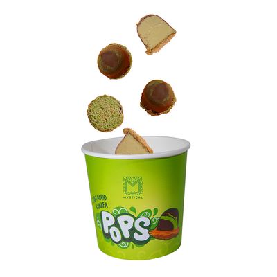 Mystical Pops Pistachio Kunafa Ice Cream 8 Pieces ( Imported)  - 140ml