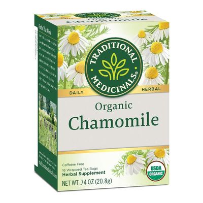 Traditional Medicinals Chamomile Tea For Relaxation And Digestive Comfort Caffeine-Free Organic - 16 Bags - 20.8g