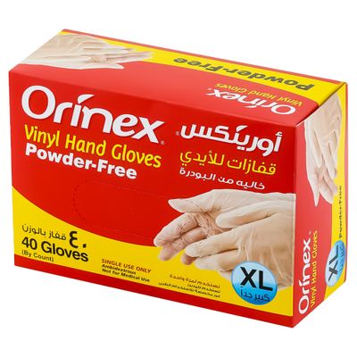 Orinex Gloves XL Powder Free 40 Pieces