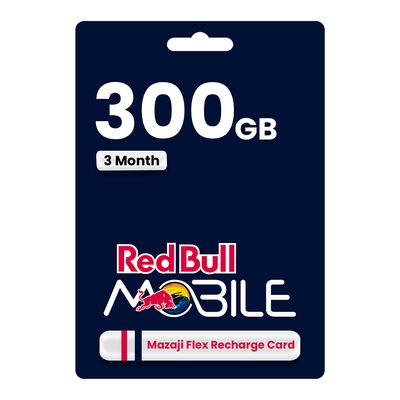 Red Bull Mazaji Flex Recharge Card 300 3 Months