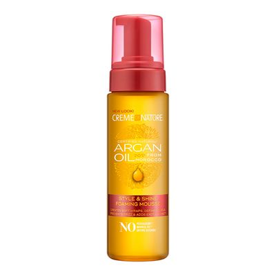 Creme of Nature Moroccan Argan Oil Style & Shine Foaming Mousse - 207ml