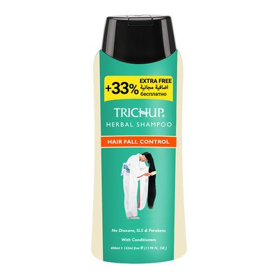 Trichup Herbal Shampoo With Conditioners Hair Fall Control - 400ml+132ml free
