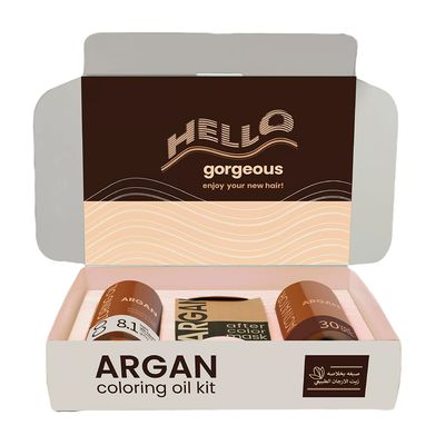 Argan Hair Dye With Natural Argan Oil - Color 8.1 Light Ash Blonde