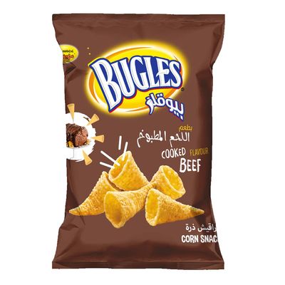 Bugles Corn Snack Cooked Meat Flavor 65 G