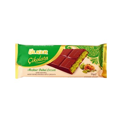 Ulker Dubai Chocolate Filled With Kunafa And Pistachio (Imported) - 93g