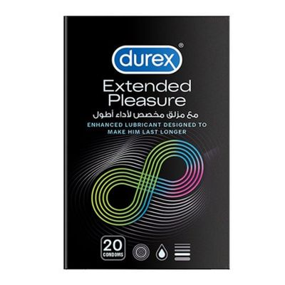 ديوركس واقي ذكري متعة لفترة اطول - 20 حبة