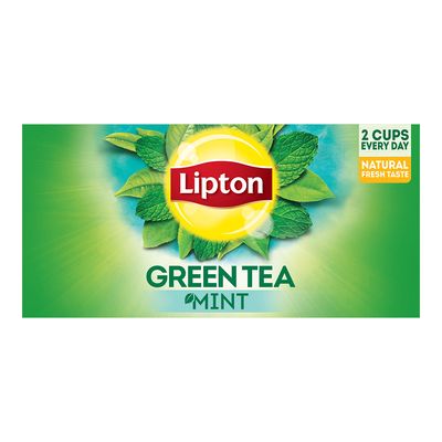 Lipton Green Tea Mint Bags 25 Pieces