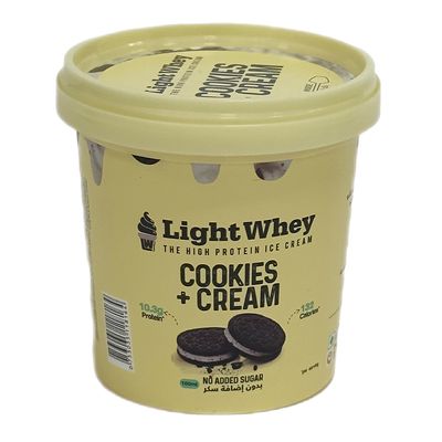LightWhey Ice Cream Cookies And Cream Flavor 10.3 G Protein No Added Sugar Imported 100 Ml