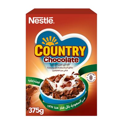 نستلة كونتري كورن فليكس بطعم الشوكولاتة 375 جرام