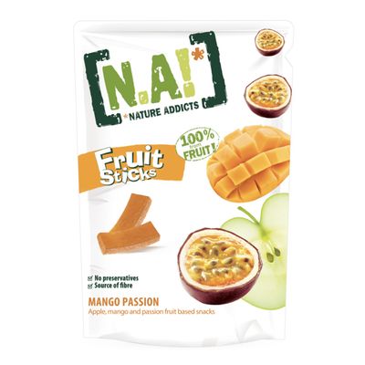Nature Addicts Fruit Sticks Apple Mango & Passion Fruit Flavor 35 G