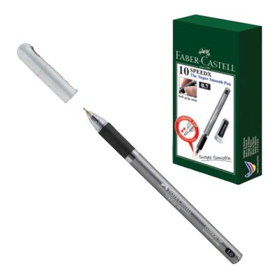 Faber Castell Pen Ballpoint Black 1.0 Mm 10 Pens