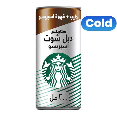 Starbucks Ice Coffee Double Shot Espresso With Milk 200 ML
