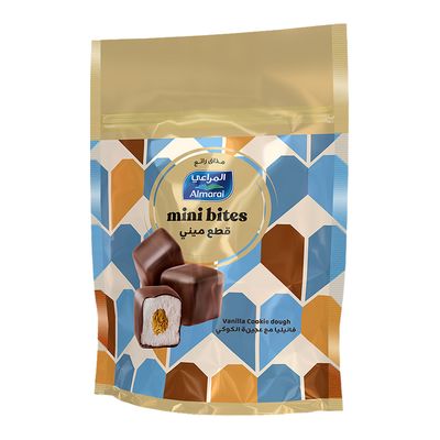 Almarai Ice Cream Mini Bites Vanilla Cookie Dough - 128ml