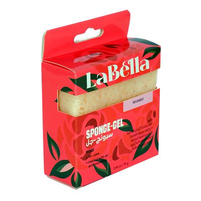 Labella Shower Gel Sponge With Rose Scent 75 G