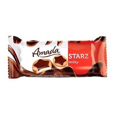 امادا ستارز بسكويت بشوكولاتة الحليب محشو بكريمة الحليب 44 جرام