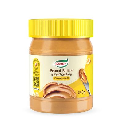 قودي زبدة الفول السوداني ناعمة - 340 جرام