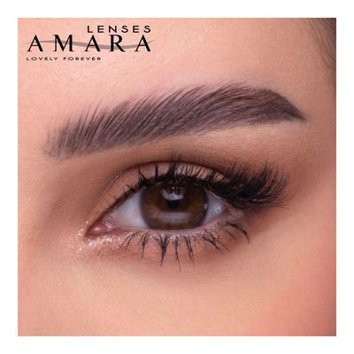 Amara Monthly Colored Contact Lenses - Chocolate