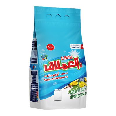 Alemlaq Laundry Powder Detergent Semi Automatic Spring Breeze Scent 5 KG