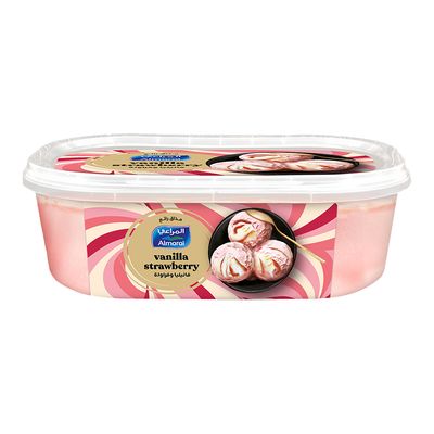Almarai  Ice Cream Vanilla And Strawberry - 900ml