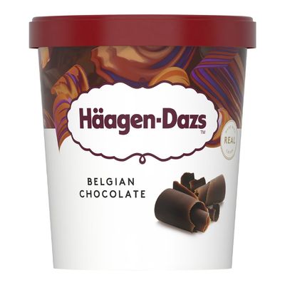 Haagen Dazs Ice Cream Chocolate With Belgian Chocolate Pieces 460 ML