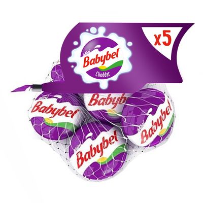Babybel Cheese Mini Cheddar 20 G × 5