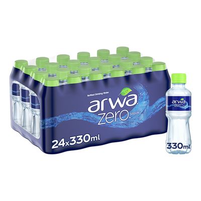 Arwa Mineral Water Zero Sodium 330 ML × 24 Box