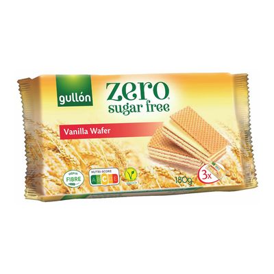 Gullon Zero Wafer With Vanilla Sugar Free 180 G