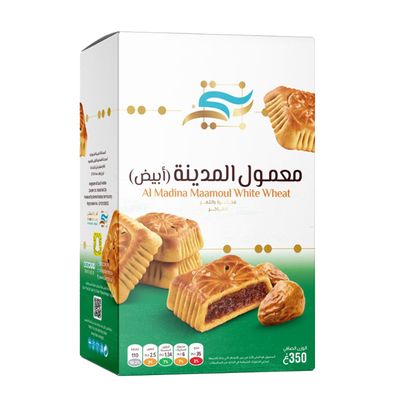 Bentte Al Madina Maamoul White Wheat Stuffed With Premium Dates - 350g