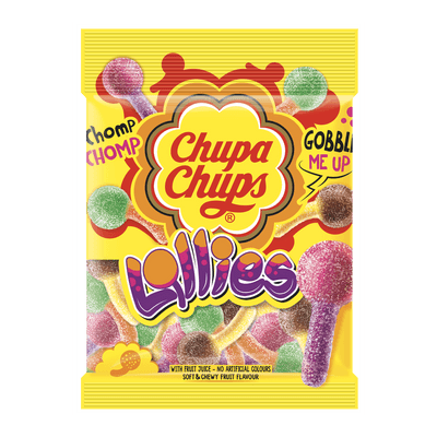 Chupa Chups Candy Lollies With Fruit Juice 90 G