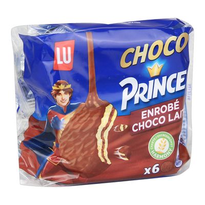 Lu Biscuits Prince With Chocolate Imported 28.5 G × 6