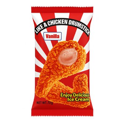 Frosty Drump Vanilla Ice Cream Shaped Like Fried Chicken (Imported) - 70g